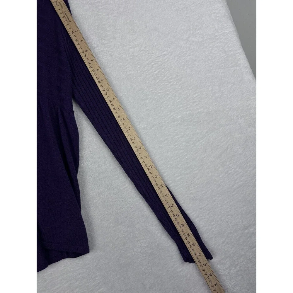 Chadwick's Women's Rayon Cowl Neck Purple Sweater Long Sleeve Size‎ XL